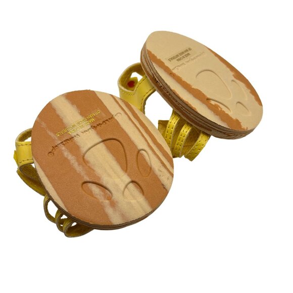 Build-a-Bear Doll Clothes Yellow Sandals With Flower Design - Picture 2 of 4